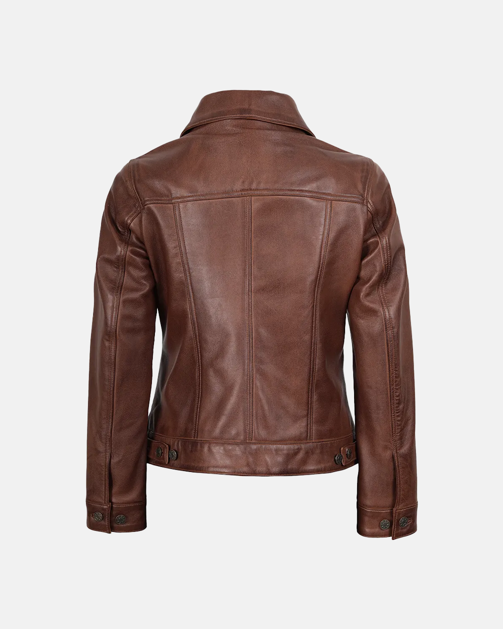 Women's Fernando Cognac Brown Leather Jacket
